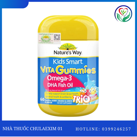 NATURE'S WAY KIDS SMART VITA GUMMIES OMEGA-3 DHA FISH OIL