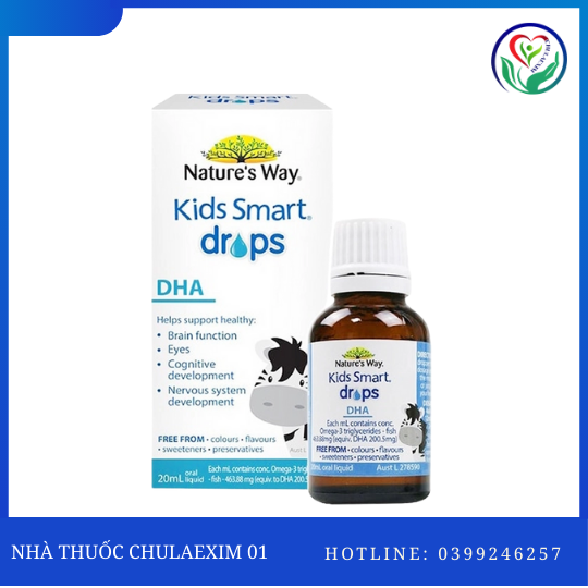 KIDS SMART DROPS DHA NATURE'S WAY (HỘP 1 CHAI 20ML)