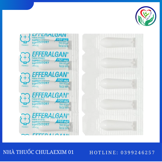 EFFERALGAN SUPPO 150MG