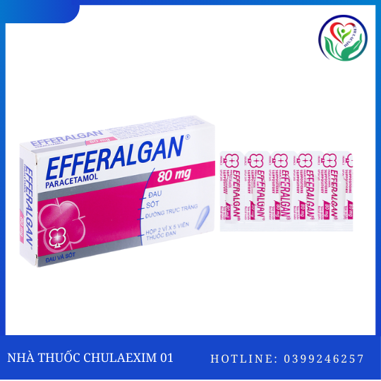 EFFERALGAN SUPPO 80MG