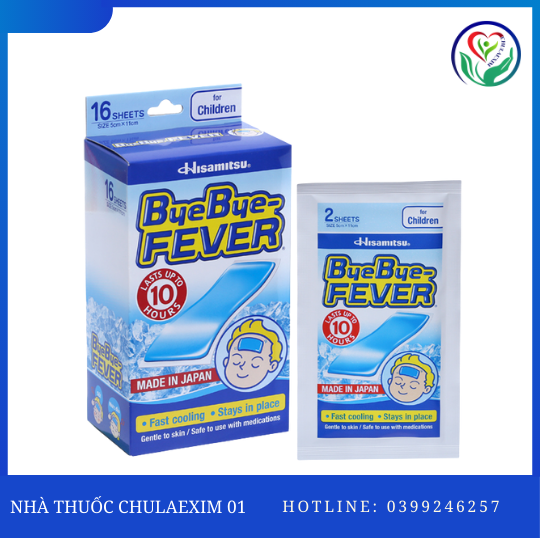 BYEBYE FEVER FOR CHILDREN (H/8 TÚI/2 MIẾNG)