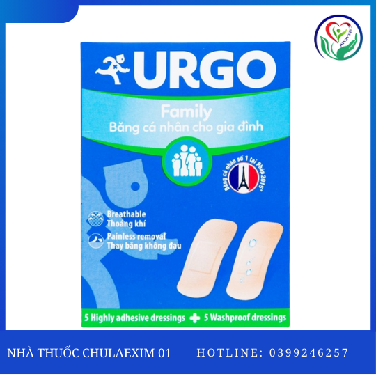 BĂNG CÁ NHÂN DÀNH CHO GIA ĐÌNH (URGO FAMILY 10'S)