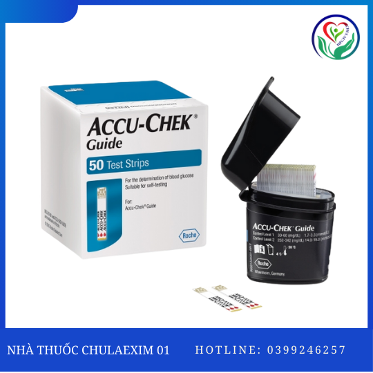 QUE THỬ ĐƯỜNG HUYẾT ACCU-CHEK GUIDE (HỘP 50 QUE)