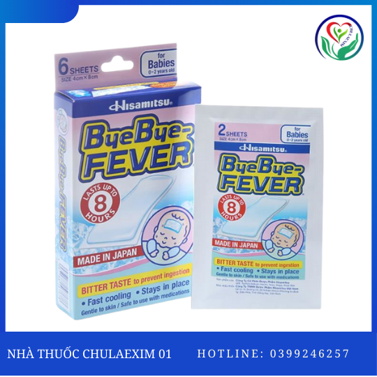 BYEBYE FEVER FOR BABIES (HỘP 3 TÚI/2 MIẾNG)