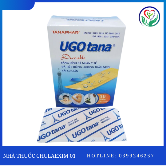 BĂNG DÍNH CÁ NHÂN Y TÉ UGOTANA HỘP 30 MIẾNG