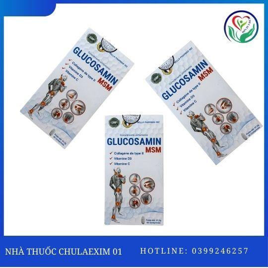 Glucosamin MSM – Giúp Phục Hồi Và Tái Tạo Các Mô Sụn Khớp (Hộp 60 viên)