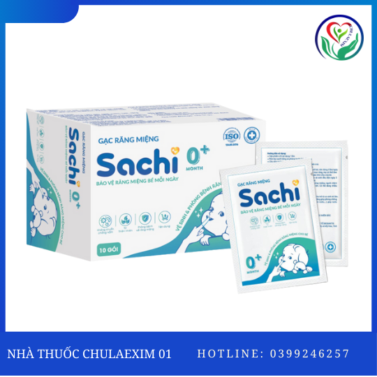 GẠC RĂNG MIỆNG SACHI 0+ (HỘP 30 GÓI)