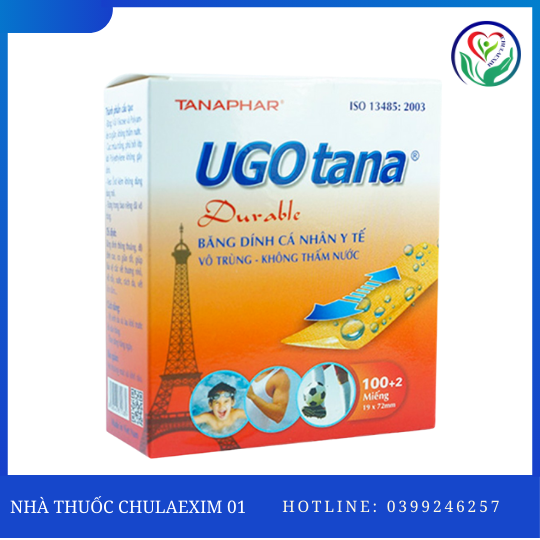 BĂNG DÍNH CÁ NHÂN Y TẾ UGOTANA HỘP 102 MIẾNG