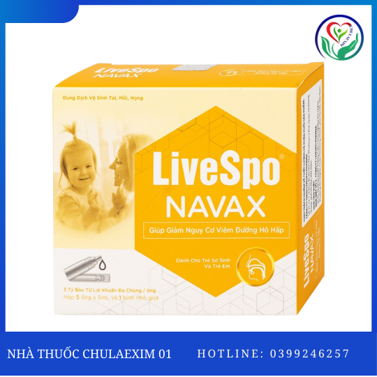 NAVAX VÀNG SƠ SINH H/5 ỐNG LIVESPO