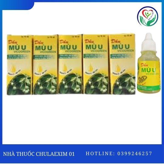 DẦU MÙ U VICOGREEN (HỘP 1 LỌ X 15ML)