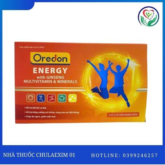 TPBVSK OREDON ENERGY WITH GINSENG MULTIVITAMIN & MINERALS (HỘP 3 VỈ X 10 VIÊN)