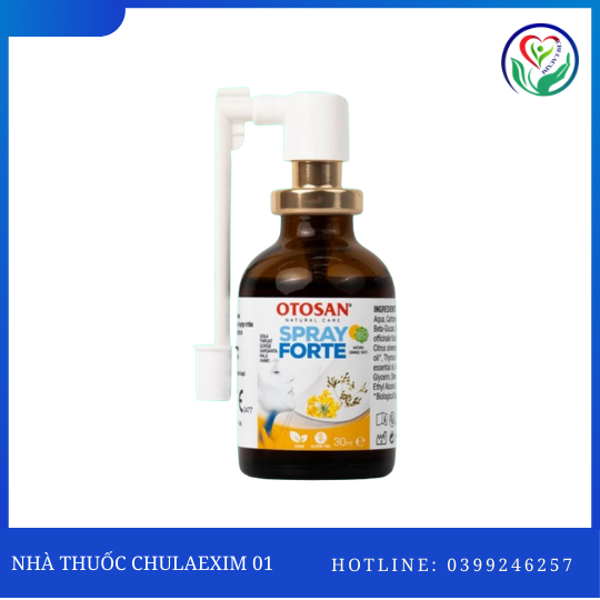 Dung Dịch Xịt Họng Otosan Throat Spray Forte Hỗ Trợ Giảm Viêm Họng, Đau Rát Họng (Chai 30ml)