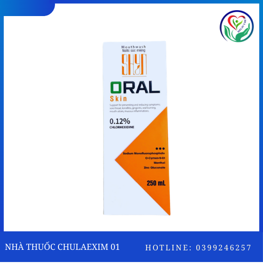 NƯỚC SÚC MIỆNG ORALN SKIN (HỘP 1 CHAI 250ML) - HỖ TRỢ NGĂN NGỪA CÁC BỆNH RĂNG MIỆNG